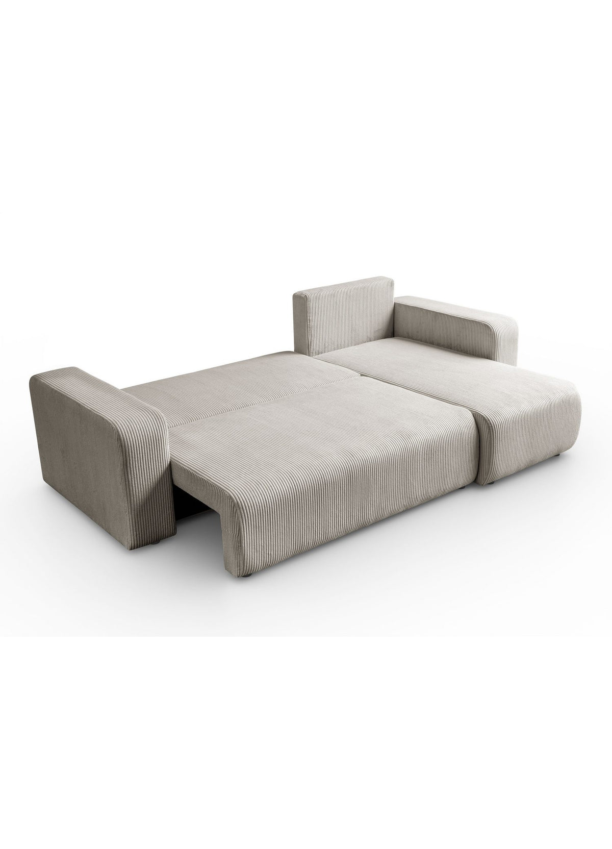 Cord Ecksofa PRESTIGE mit ausgezogener Liegefläche