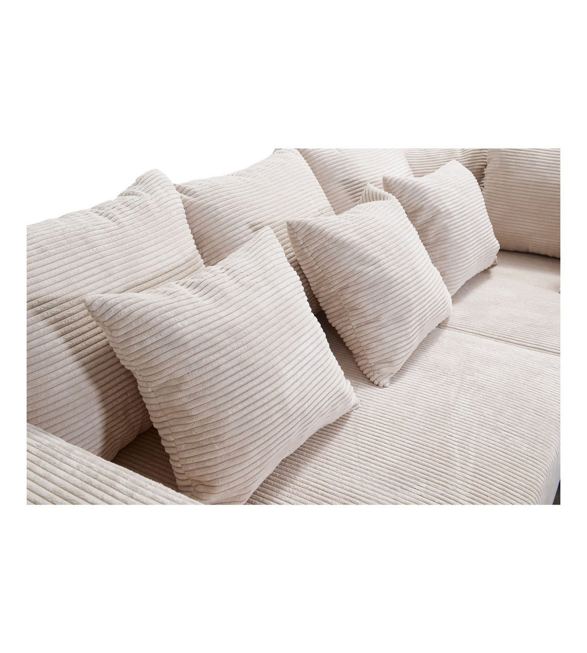 Cord Eckcouch MINSK R Rueckseite bezogen
