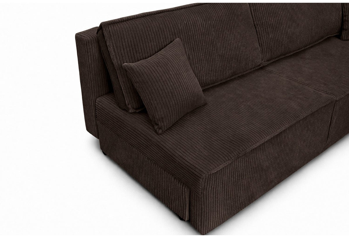 Cord Schlafsofa BEST MINI mit ausgeklappter Liegeflaeche 200 x 140 cm