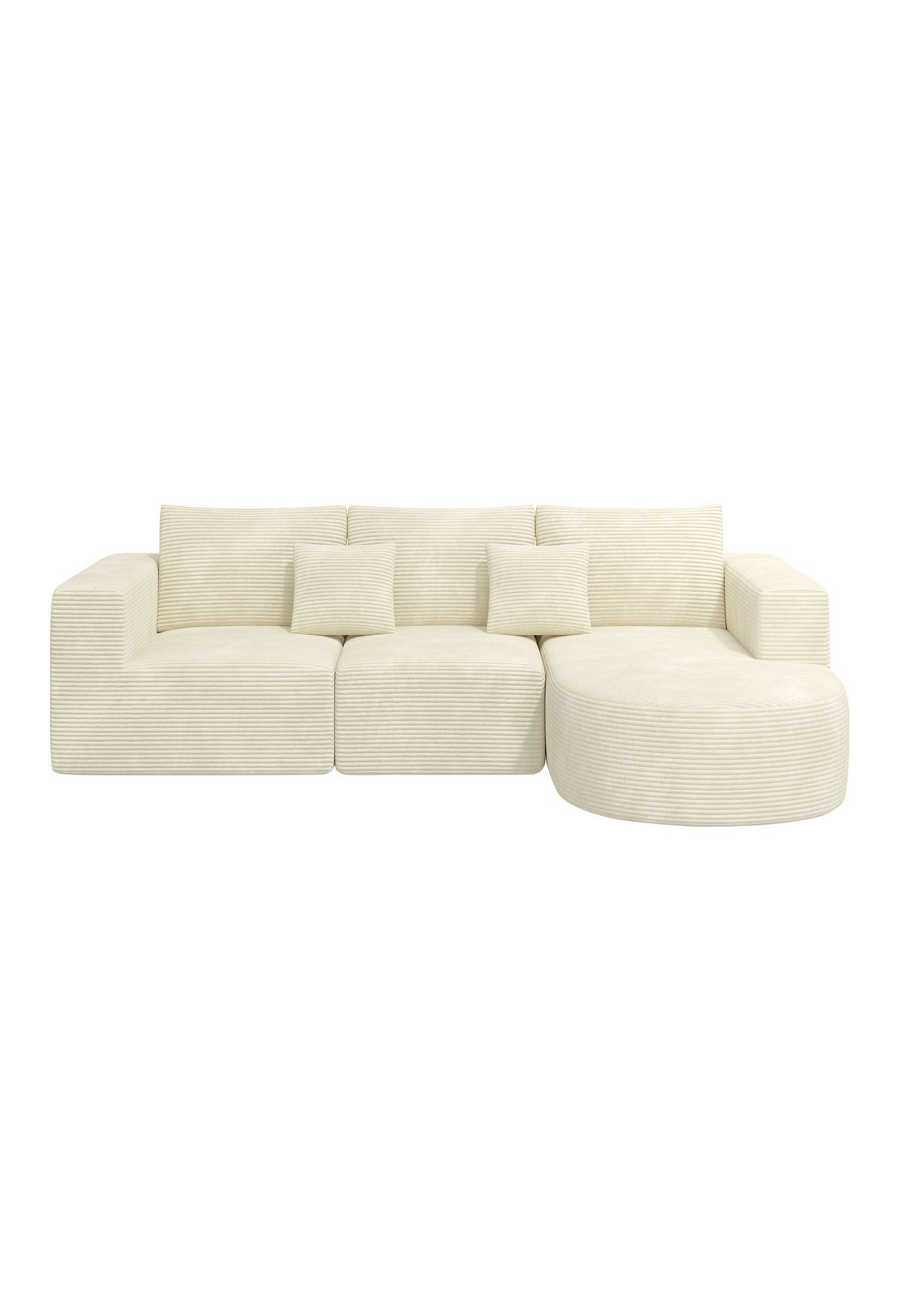 Cord Ecksofa CLOUD COUCH 264 cm in Beige - Ansicht 5
