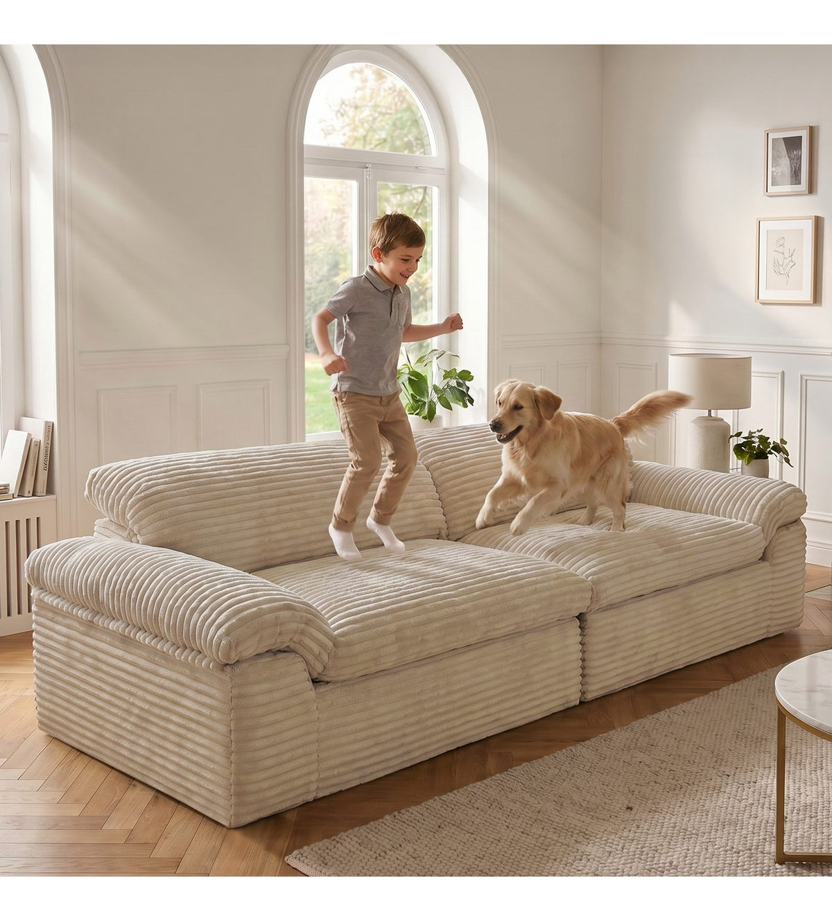 Vollschaum-Sitzkissen des Big Sofas VESGANTTI in Cord