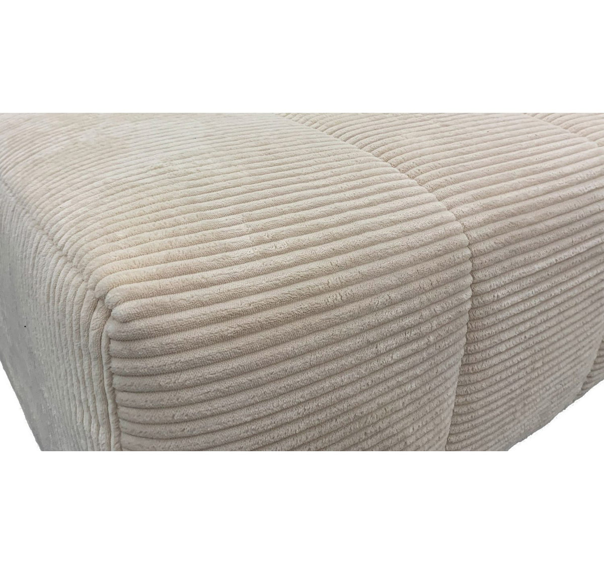 Cord Ecksofa SIMPLE seitliche Ansicht der Ottomane