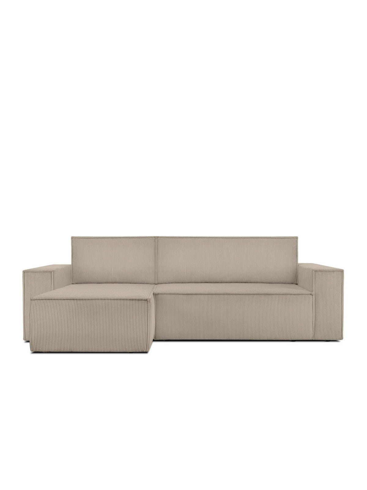 Cord Ecksofa NAPI 262 cm in Beige Ansicht 5