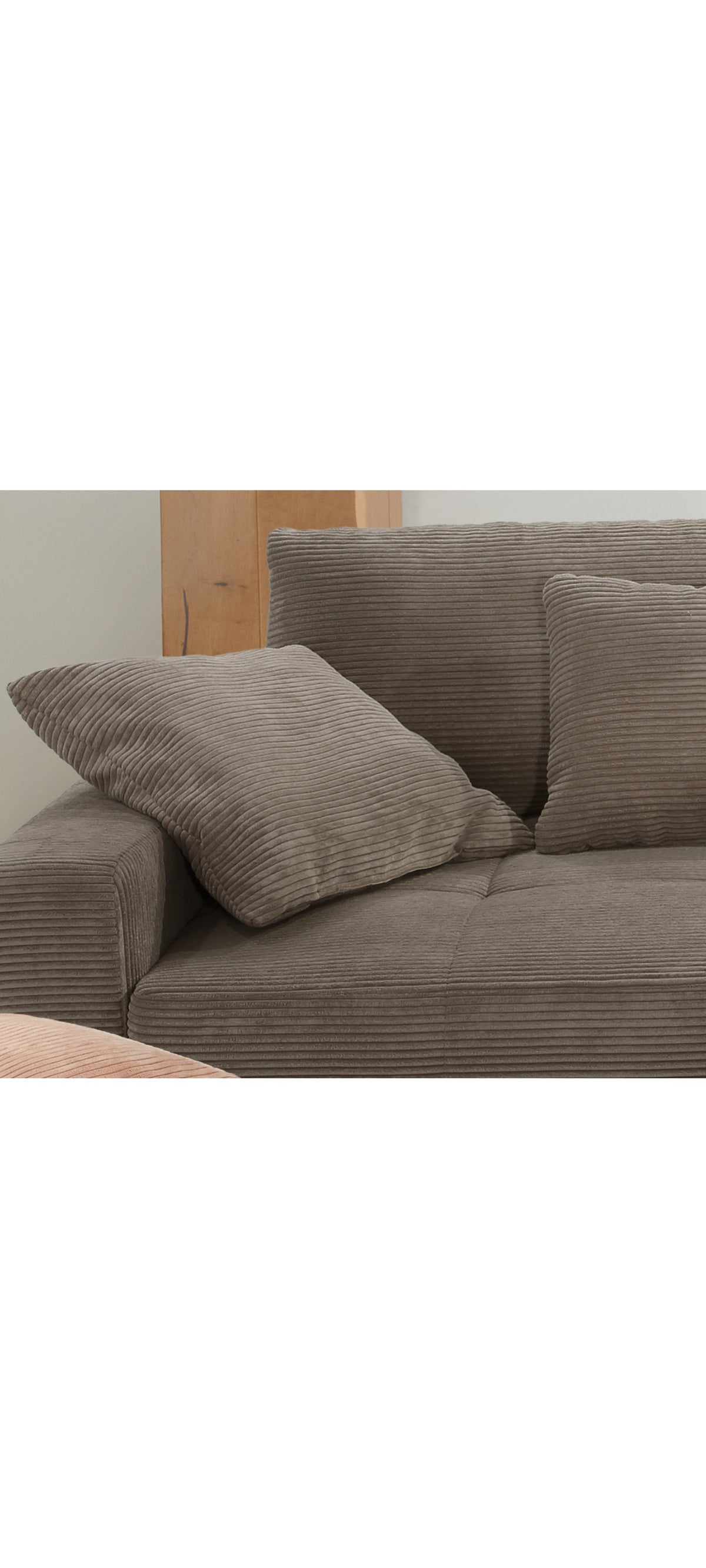 Cord Big Sofa 15264 Seitenansicht mit Armlehne