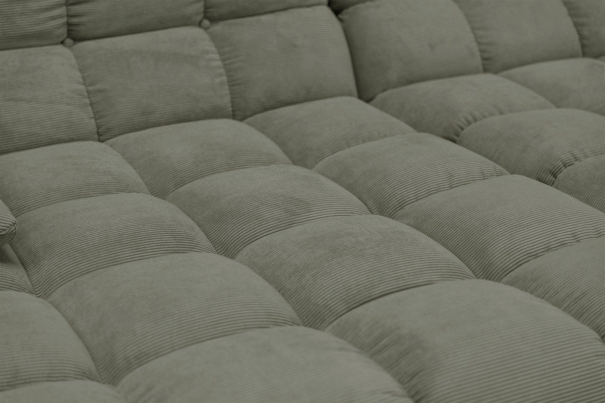 Feincord Bezug des Big Sofas VIVIEN in Nahaufnahme