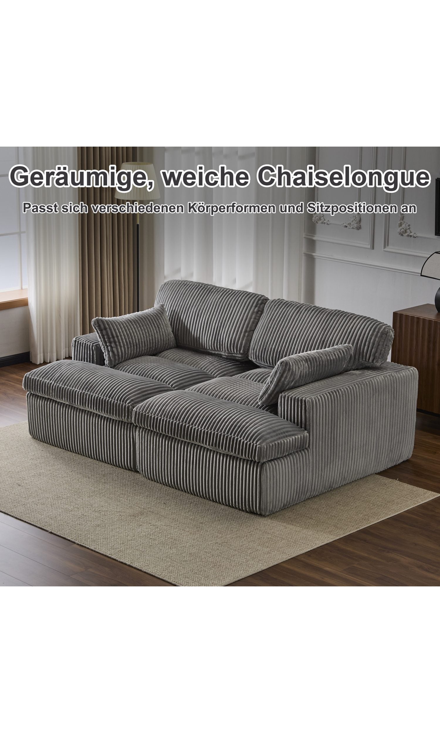 Cord Schlafsofa Module in freier Kombination