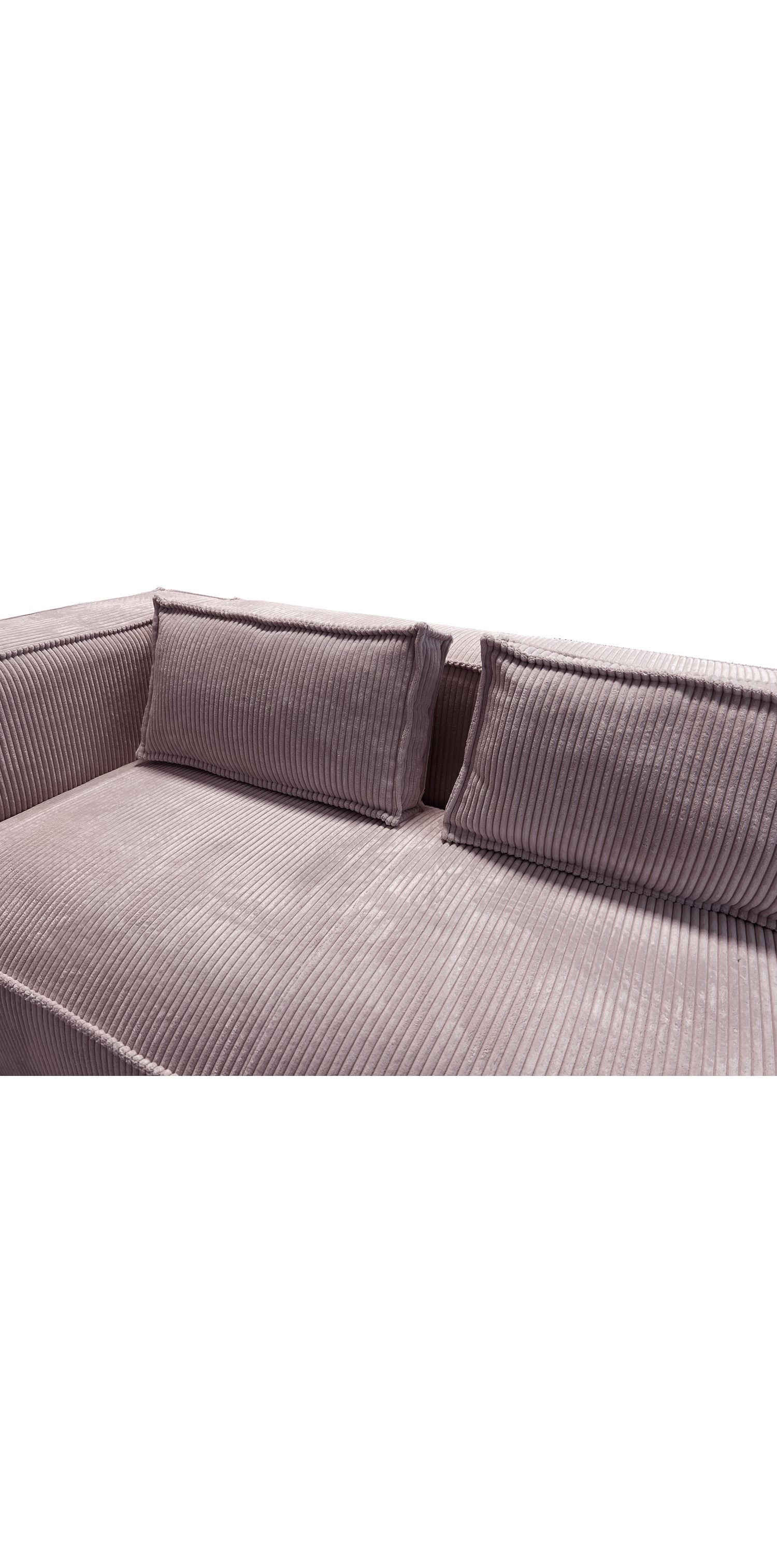 Cord Sofa RENNE mit losen Rückenkissen