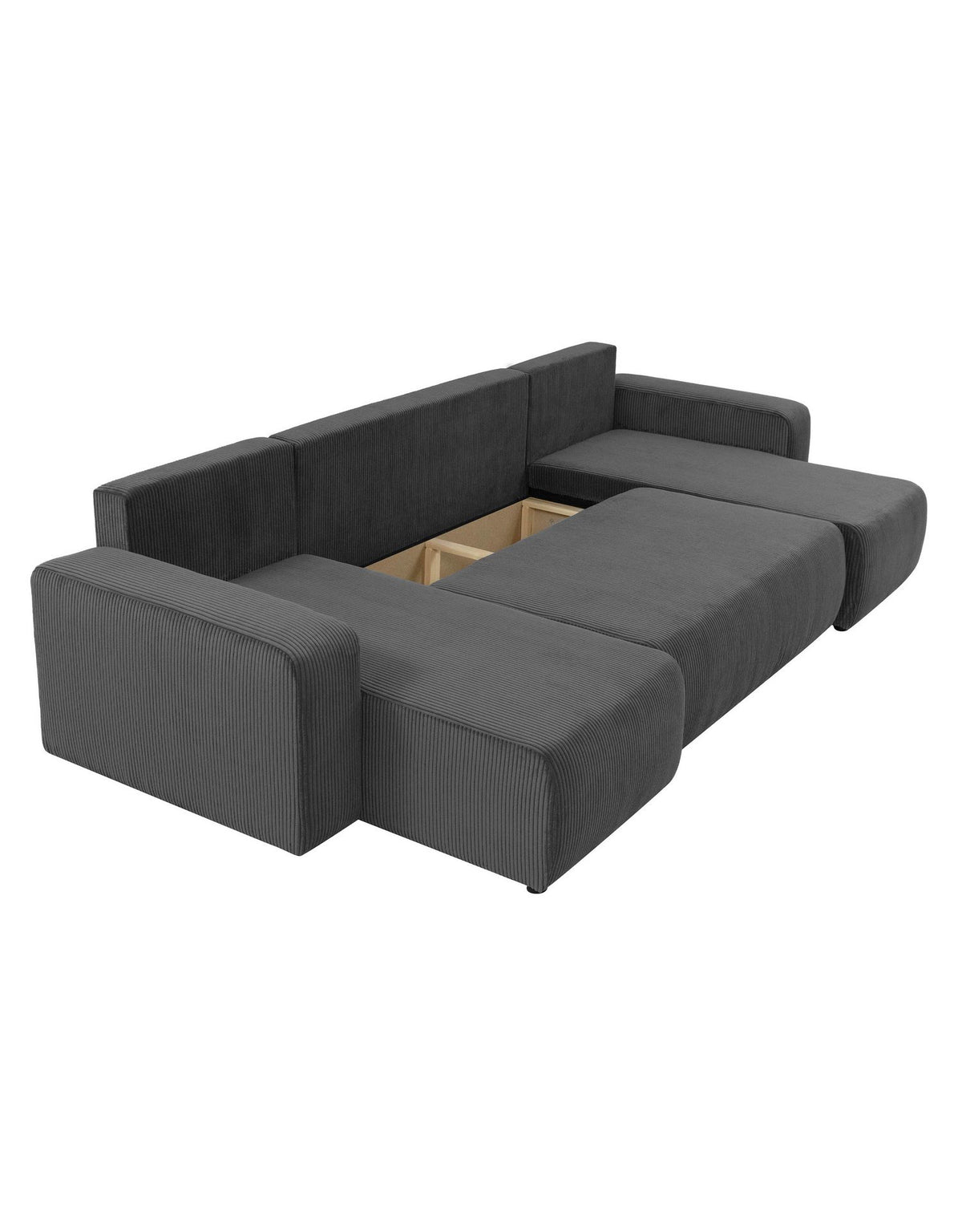 Detailaufnahme des Poso Cord Bezugs der Wohnlandschaft PIANO U