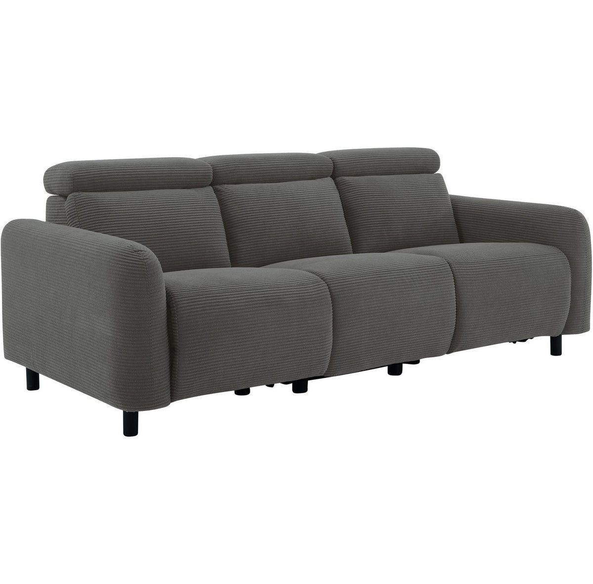 Verstellbare Kopfstütze des Cord Sofas SKAANE