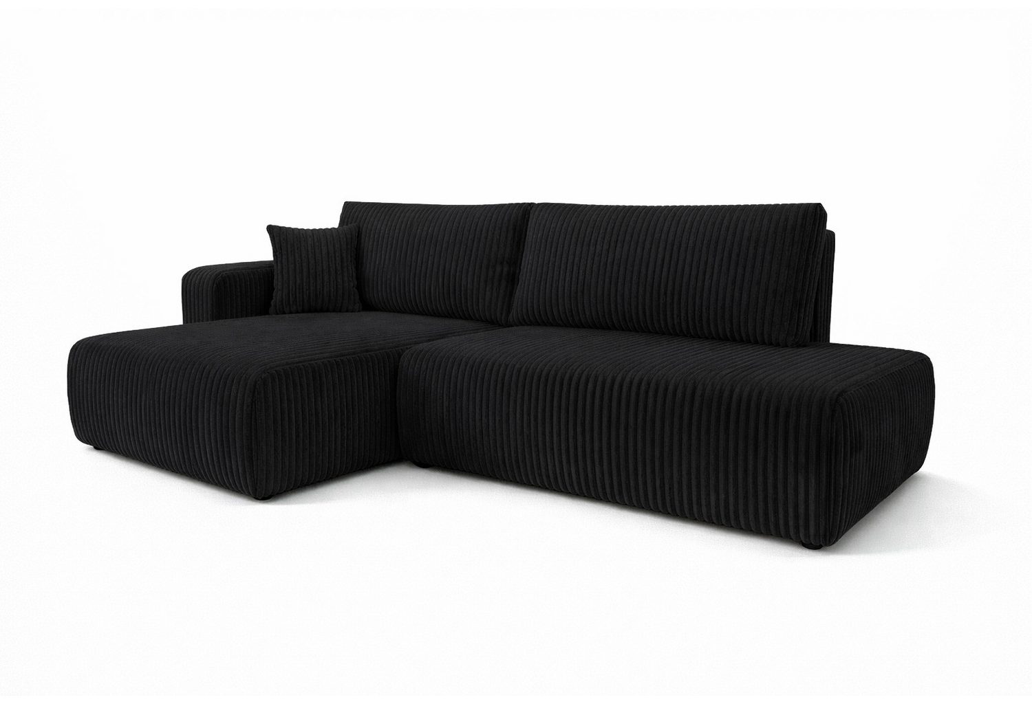 Cord Ecksofa OPEN XL mit geöffnetem Bettkasten