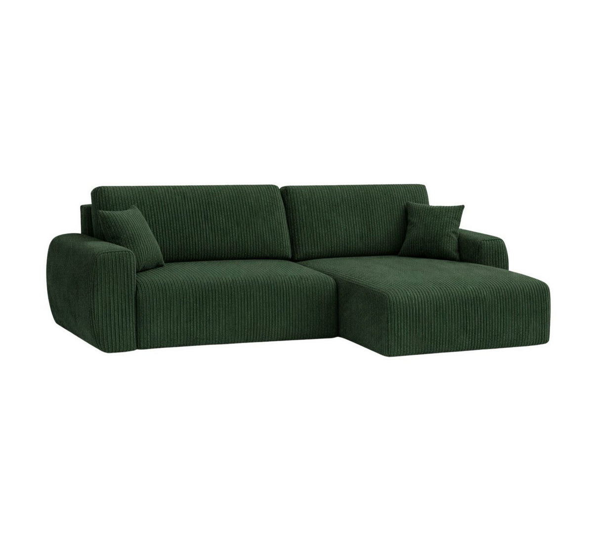 Cord Ecksofa ARIEL XL in Grün Ansicht 4