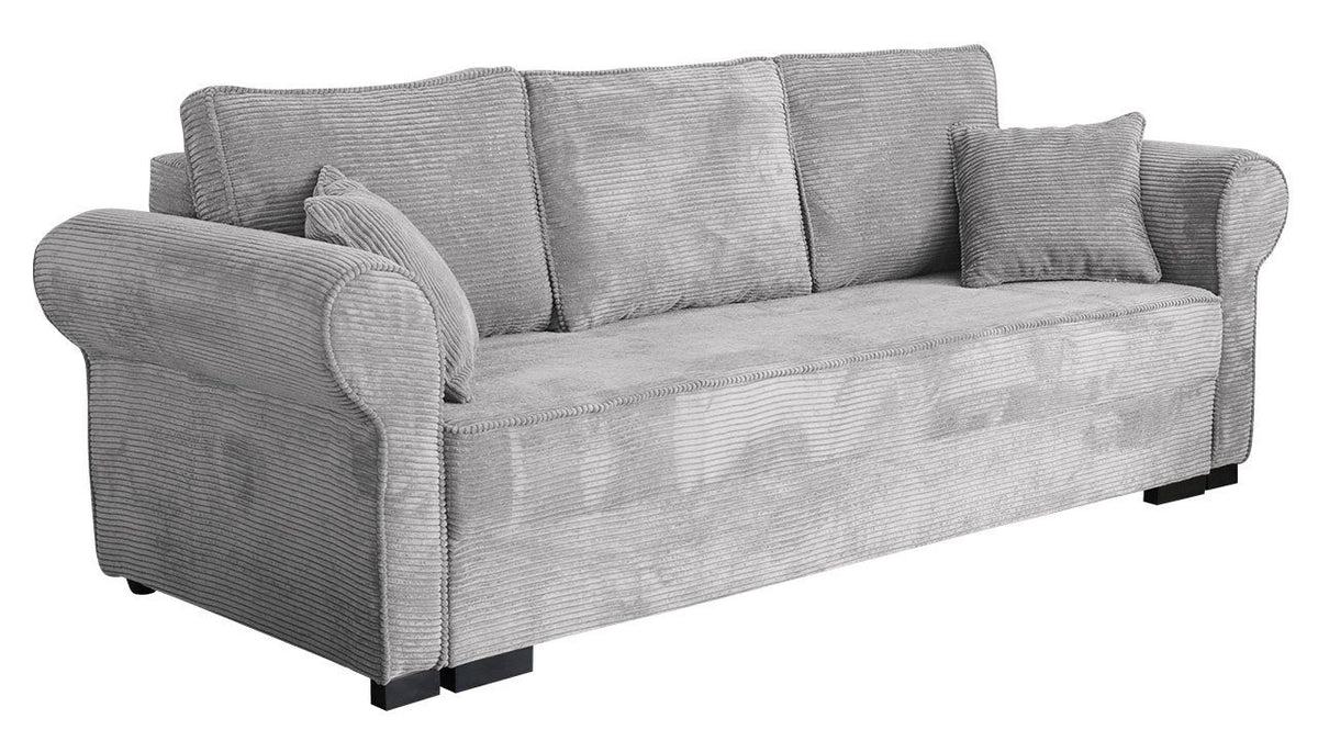 Cord Schlafsofa OLIMPIA in Poso 110 Frontansicht
