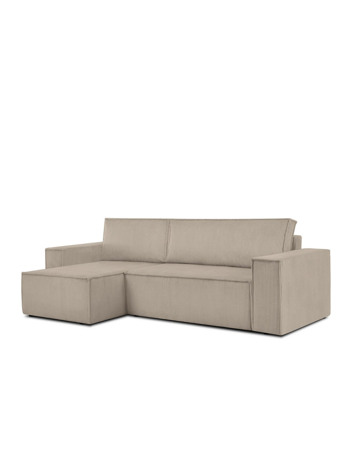 Cord Ecksofa NAPI 262 cm in Beige Ansicht 2