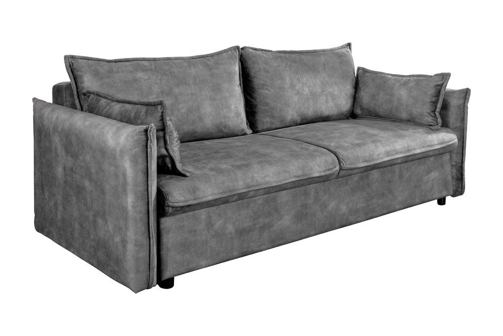 Cord Schlafsofa APARTMENT in Grau Gesamtansicht