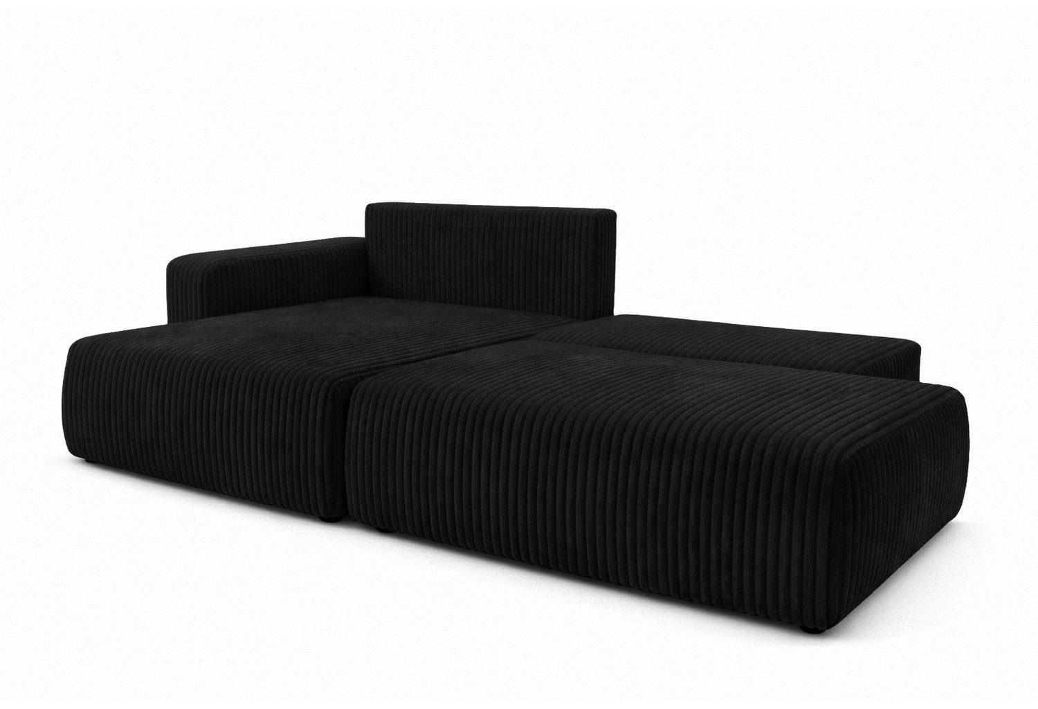 Cord Ecksofa OPEN XL mit ausgeklappter Liegefläche