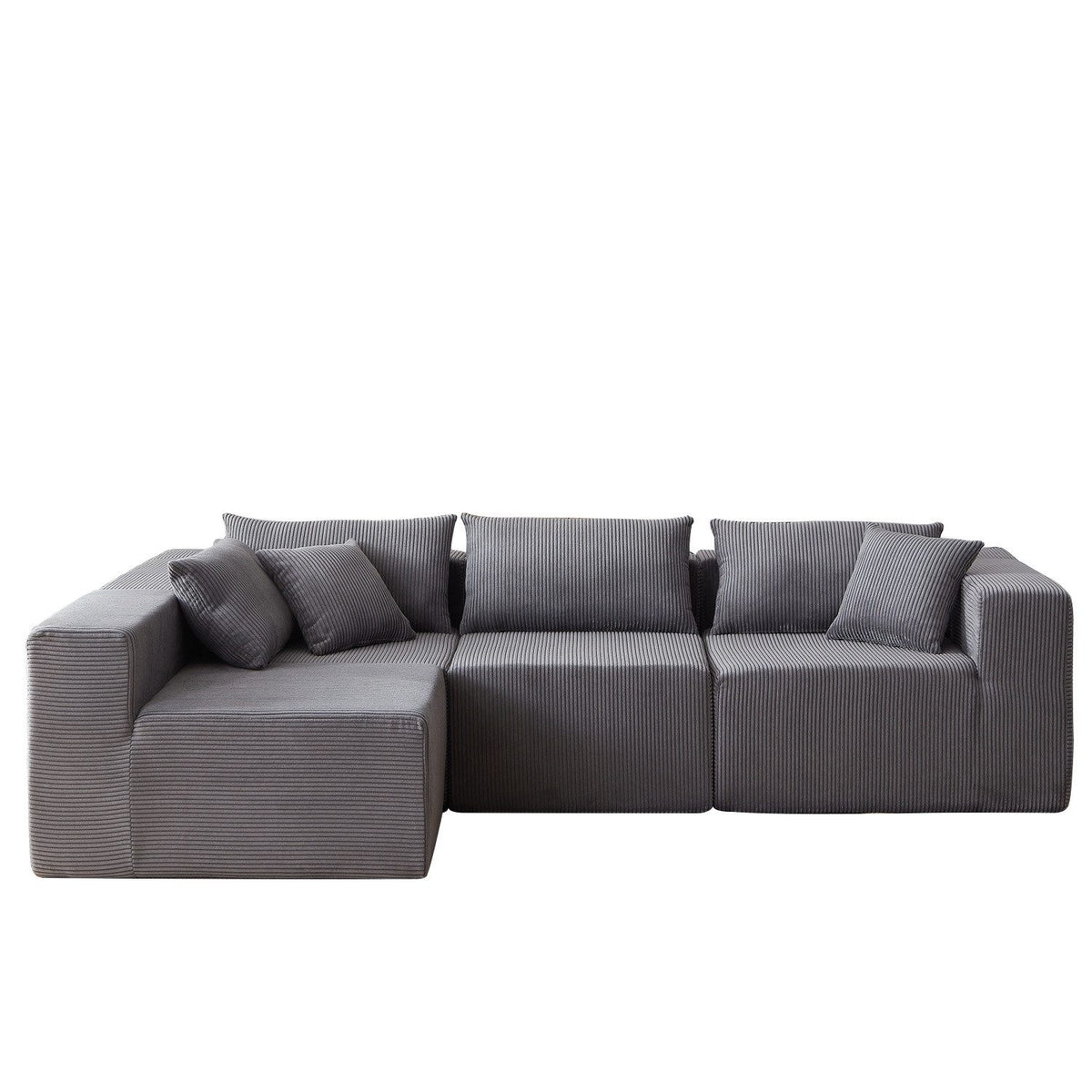 Modulares Cord Ecksofa ANYSUN im Wohnzimmer