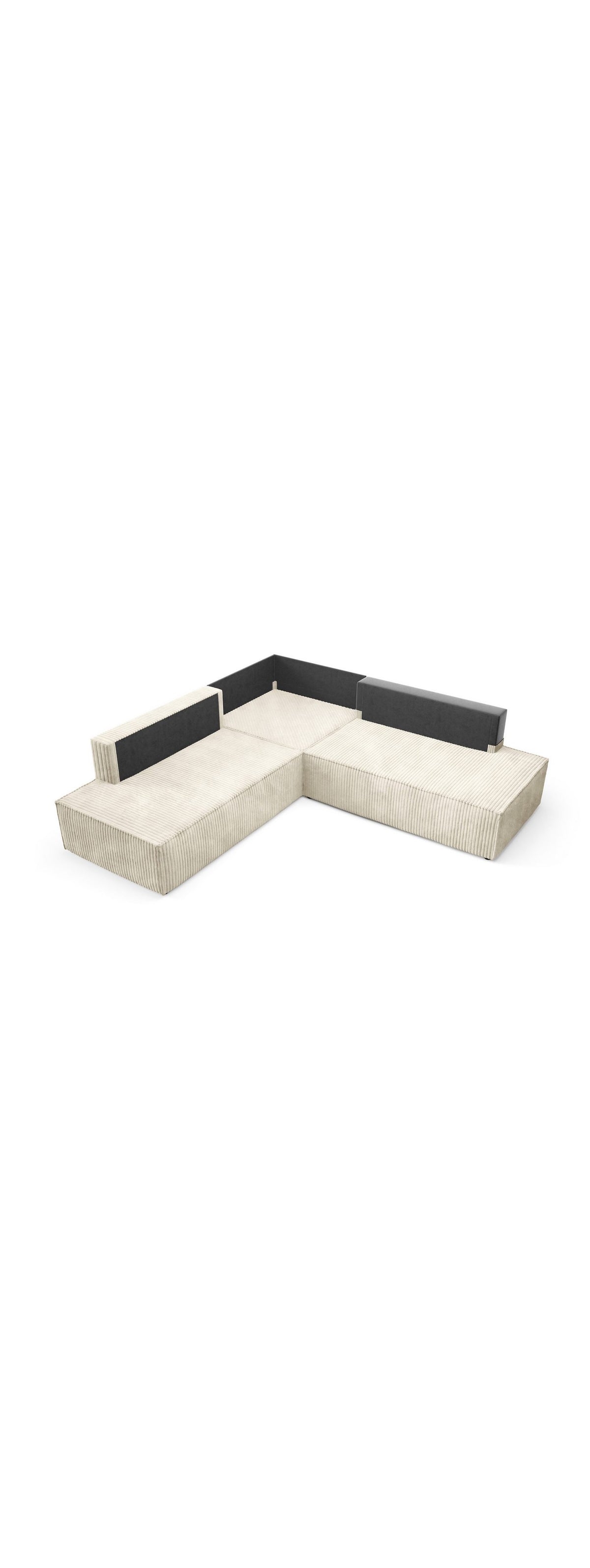 Cord Ecksofa TILIA II in Ecru Produktbild 6