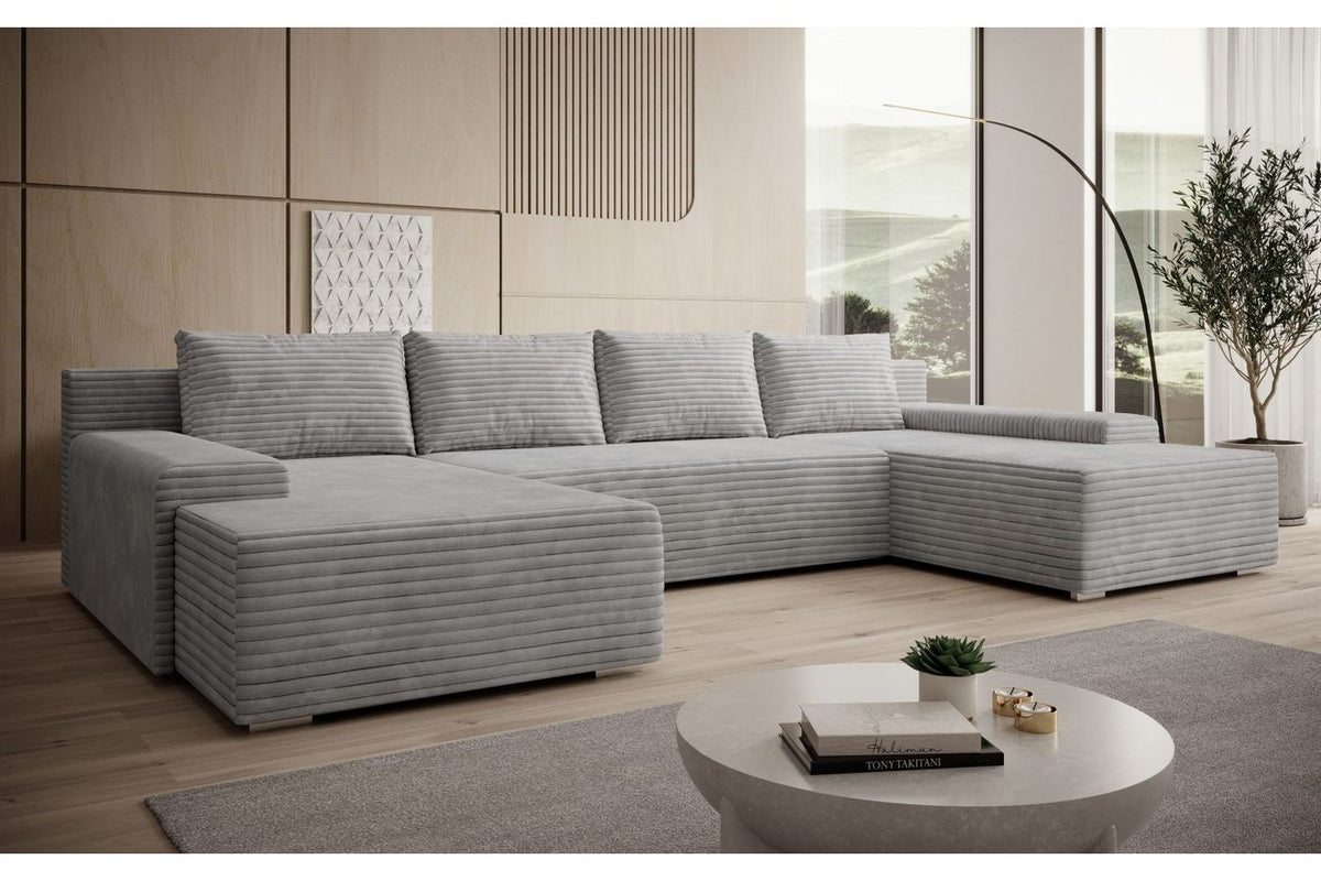 Cord Wohnlandschaft LUCA in Hellgrau Ansicht 3