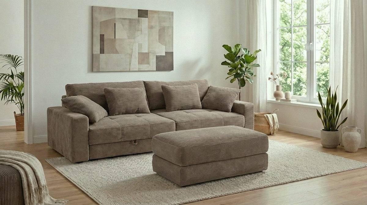 Cord Big Sofa 15264 Detailansicht des Cord Bezugs