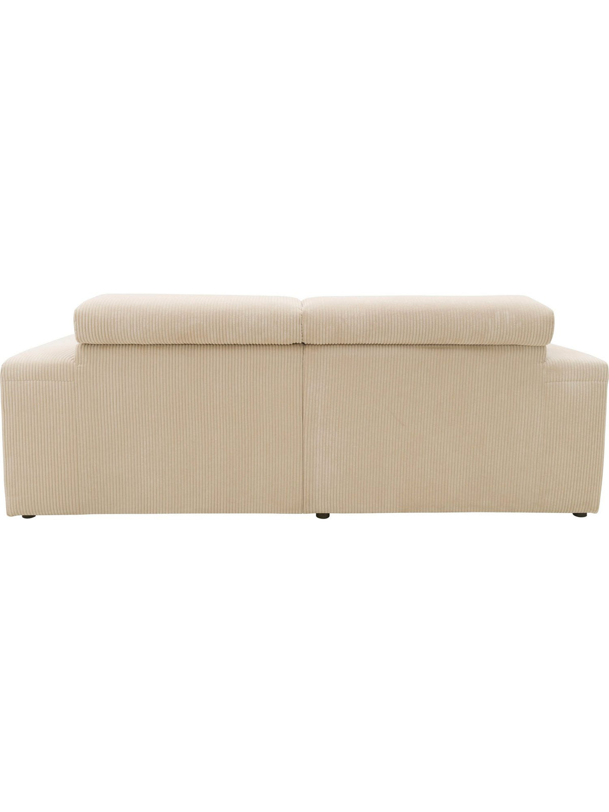 Cord Ecksofa BRANDON mit verstelltem Kopfteil