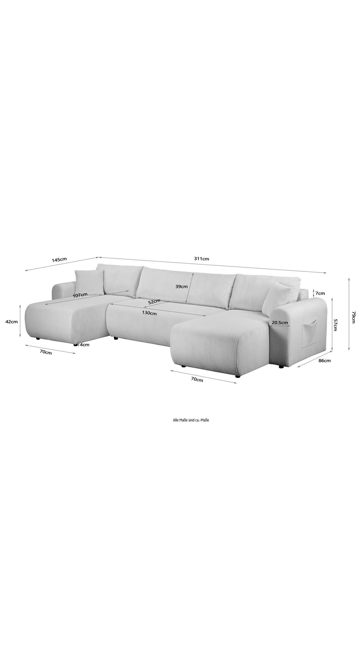 Cord Wohnlandschaft JONAA im Wohnzimmer