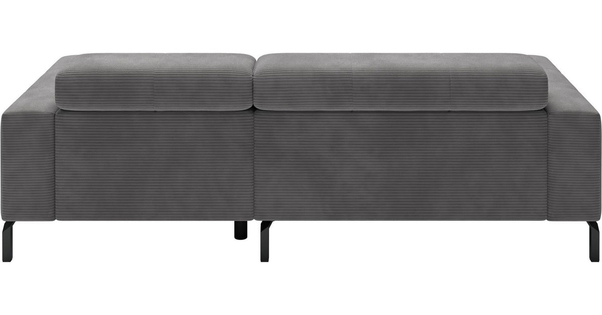 Cord Ecksofa CLAYA Detailansicht der modernen Steppung