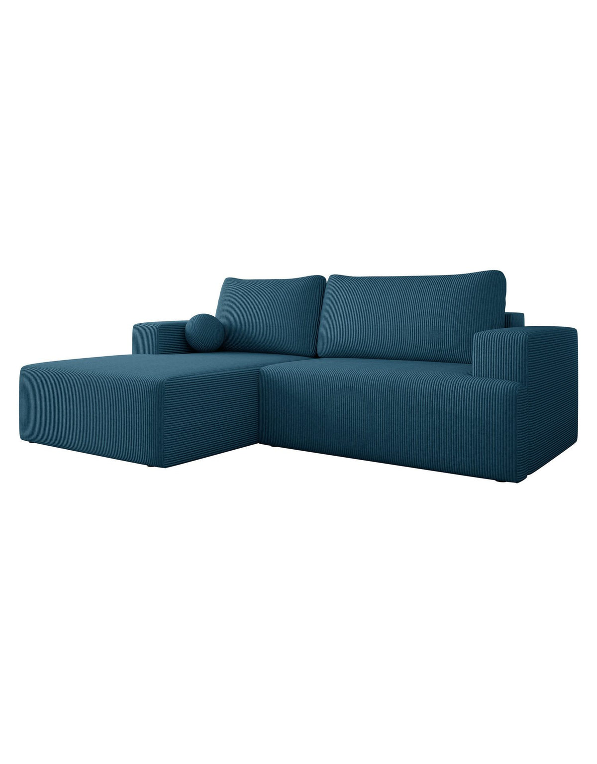 Cord Ecksofa MIVO Seitenansicht im Wohnzimmer
