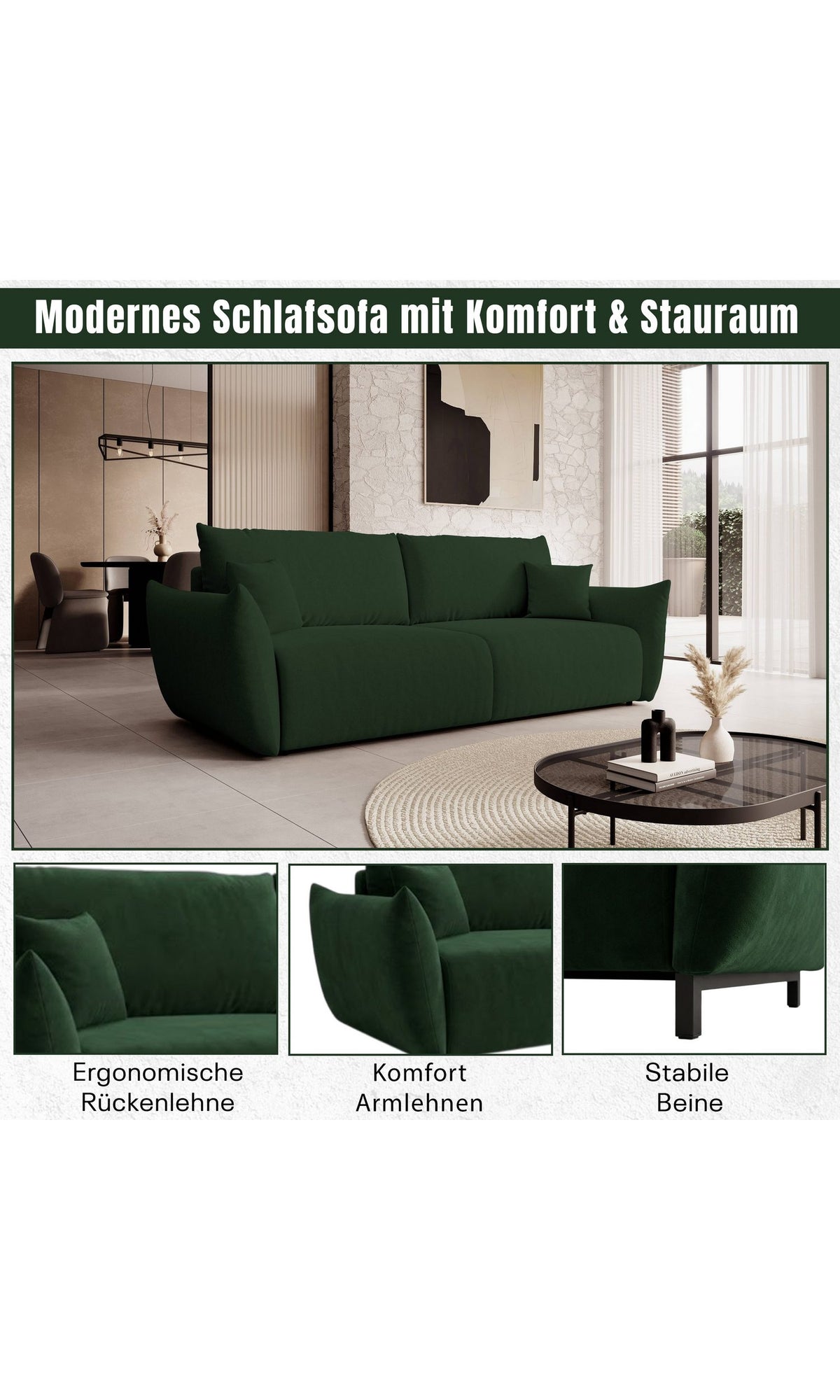 Cord Schlafsofa ALLORA Detailansicht des Cordbezugs
