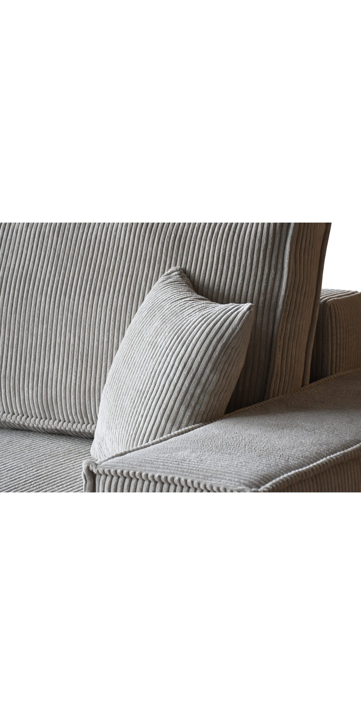 Cord Schlafsofa PRADA Detail der Steppung auf der Sitzfläche