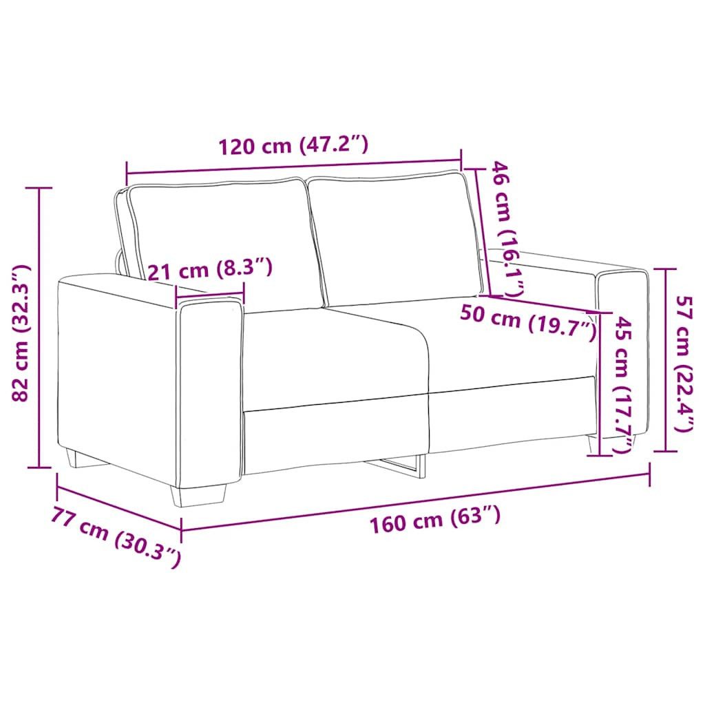 Cremefarbenes Cord Sofa im Wohnzimmer