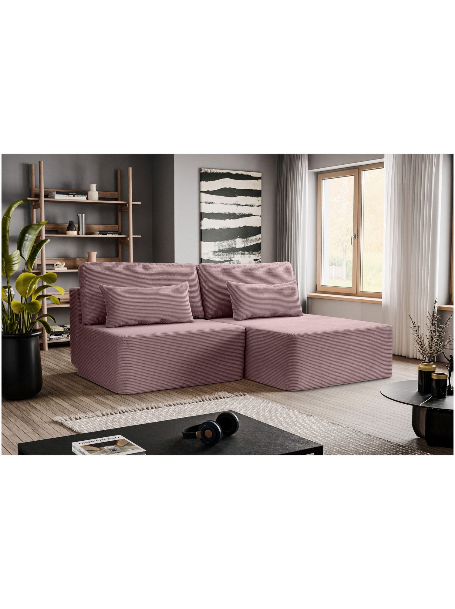 Geöffneter Bettkasten des Schlafsofas AMSTERIX