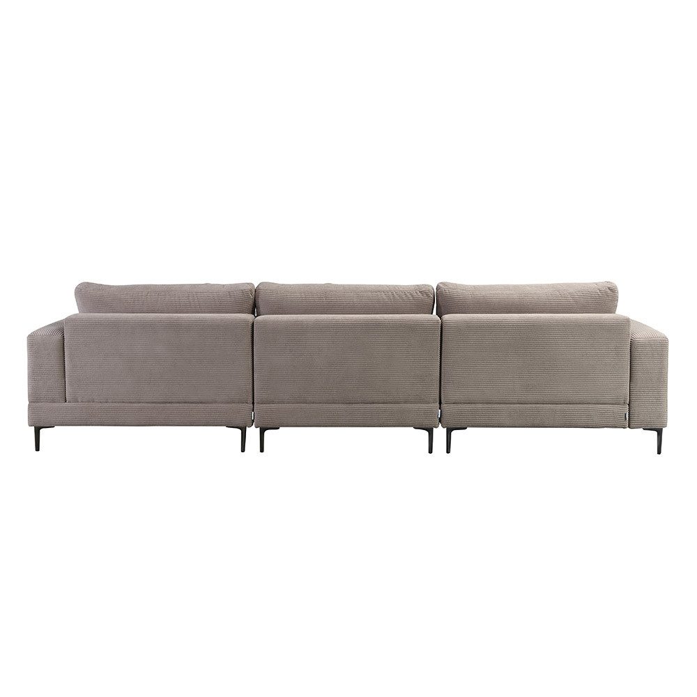 Ottomane und Hocker des Cord Ecksofas BELLANO