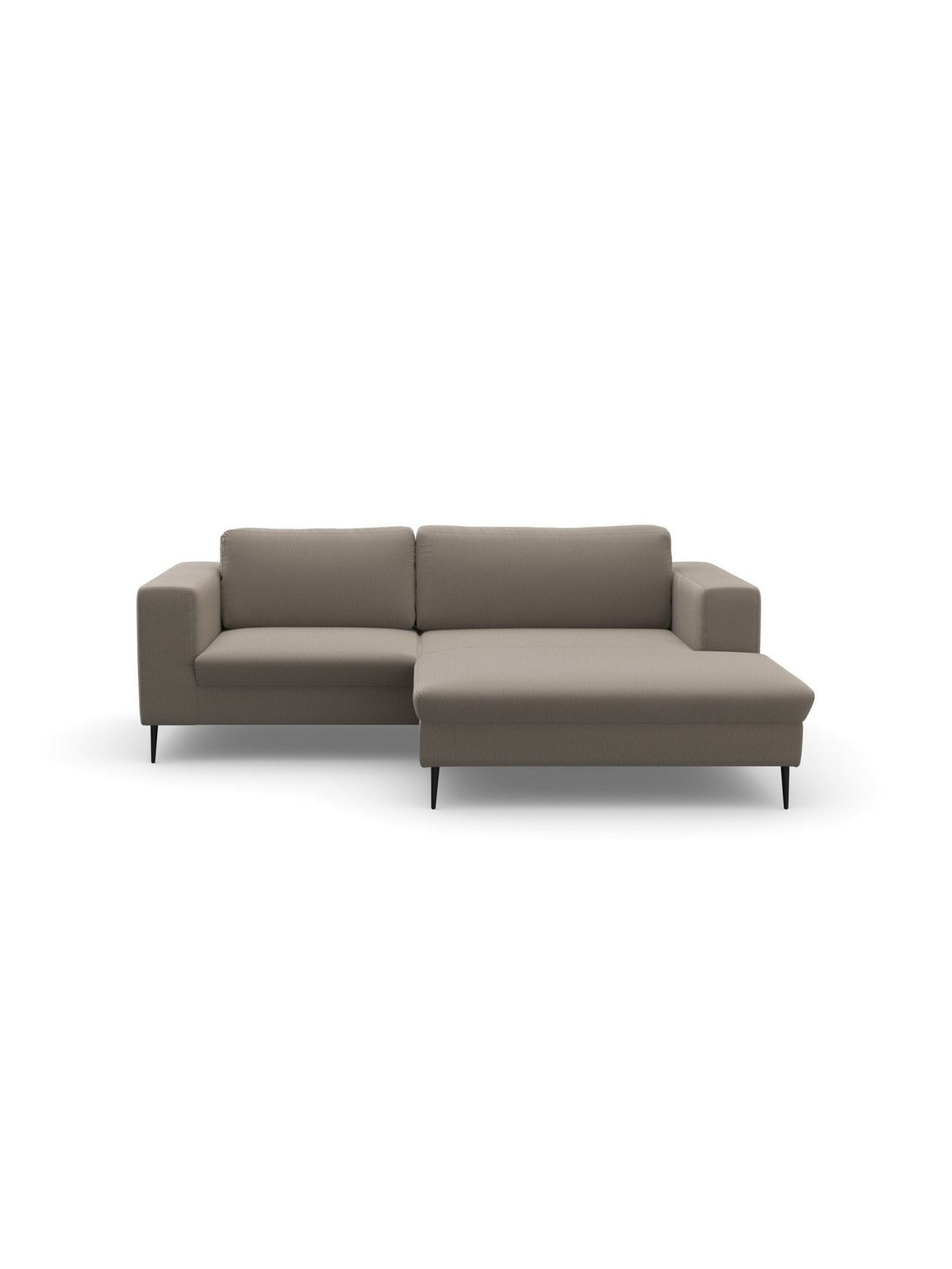 Cord Ecksofa MODICA in Braun von vorne