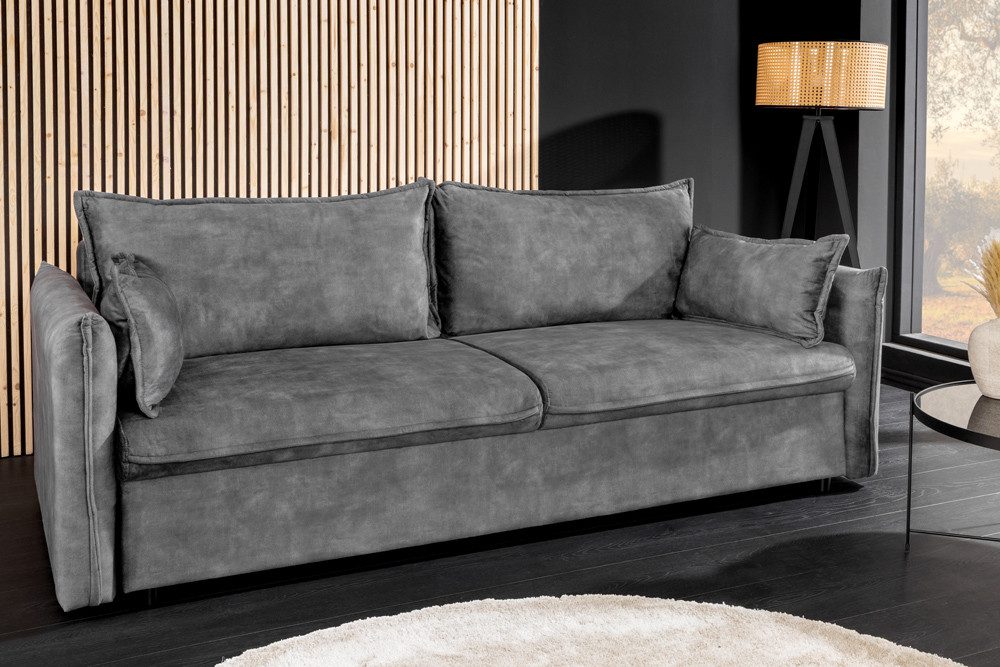 Cord Schlafsofa APARTMENT Detailansicht des Bettkastens
