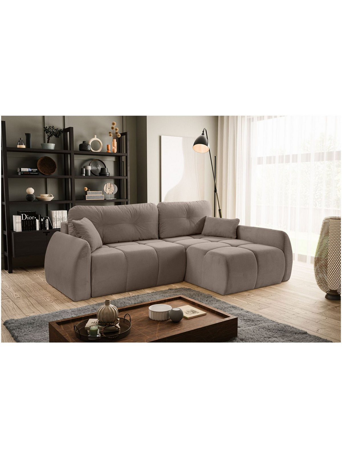 Geöffneter Bettkasten des Eckschlafsofas SANCHO LONG