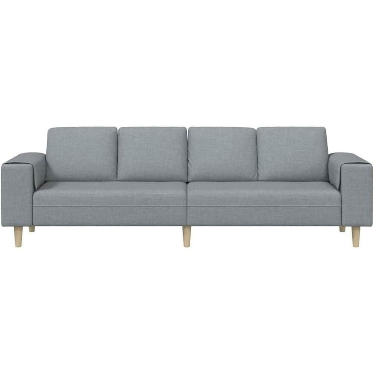 Armlehne und Sitzfläche des Cord Ecksofas Hellgrau