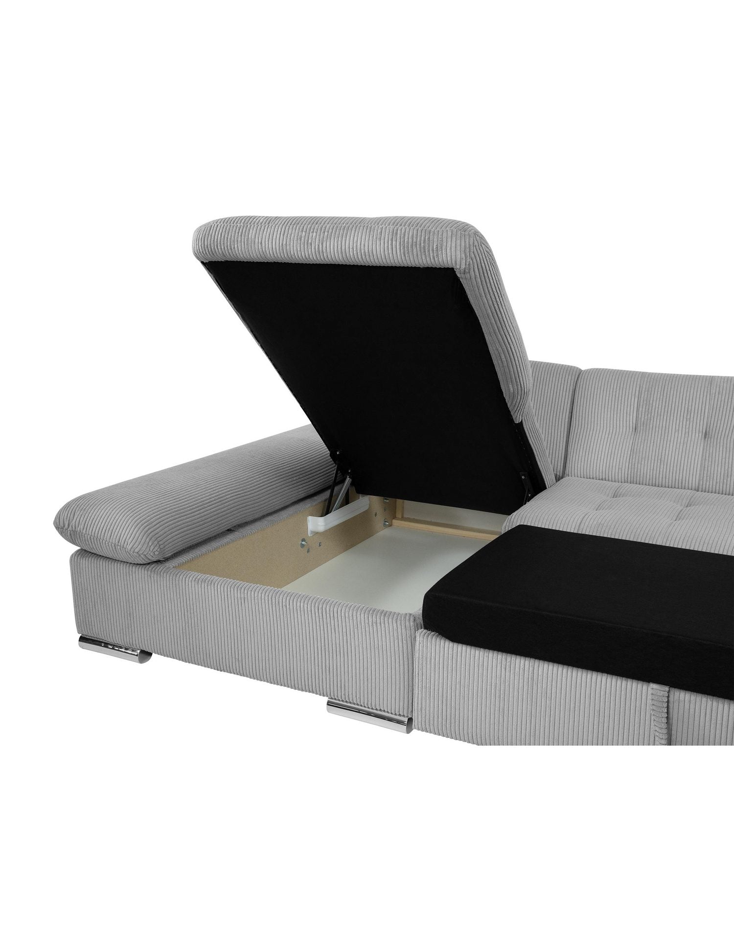 Cord Ecksofa MALWI in Creme - Produktansicht 5