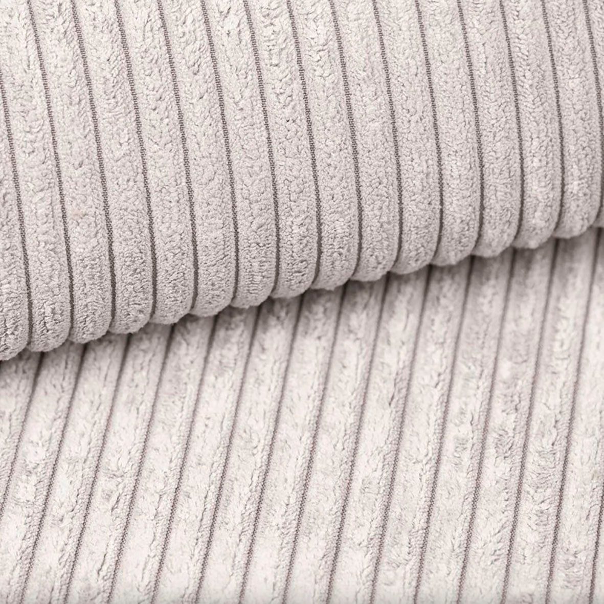 Cord Ecksofa SHERWOOD XXL Detailaufnahme des Cord Bezugs
