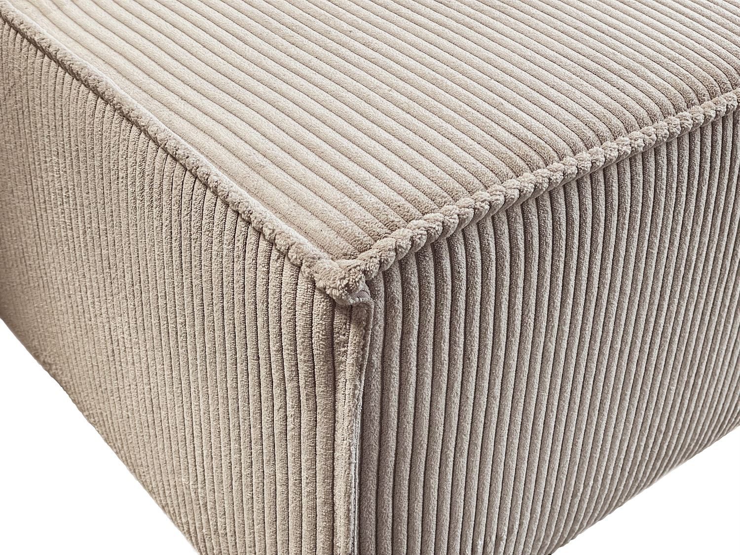 Cord Wohnlandschaft CARLOS U in Cappuccino Ansicht 6