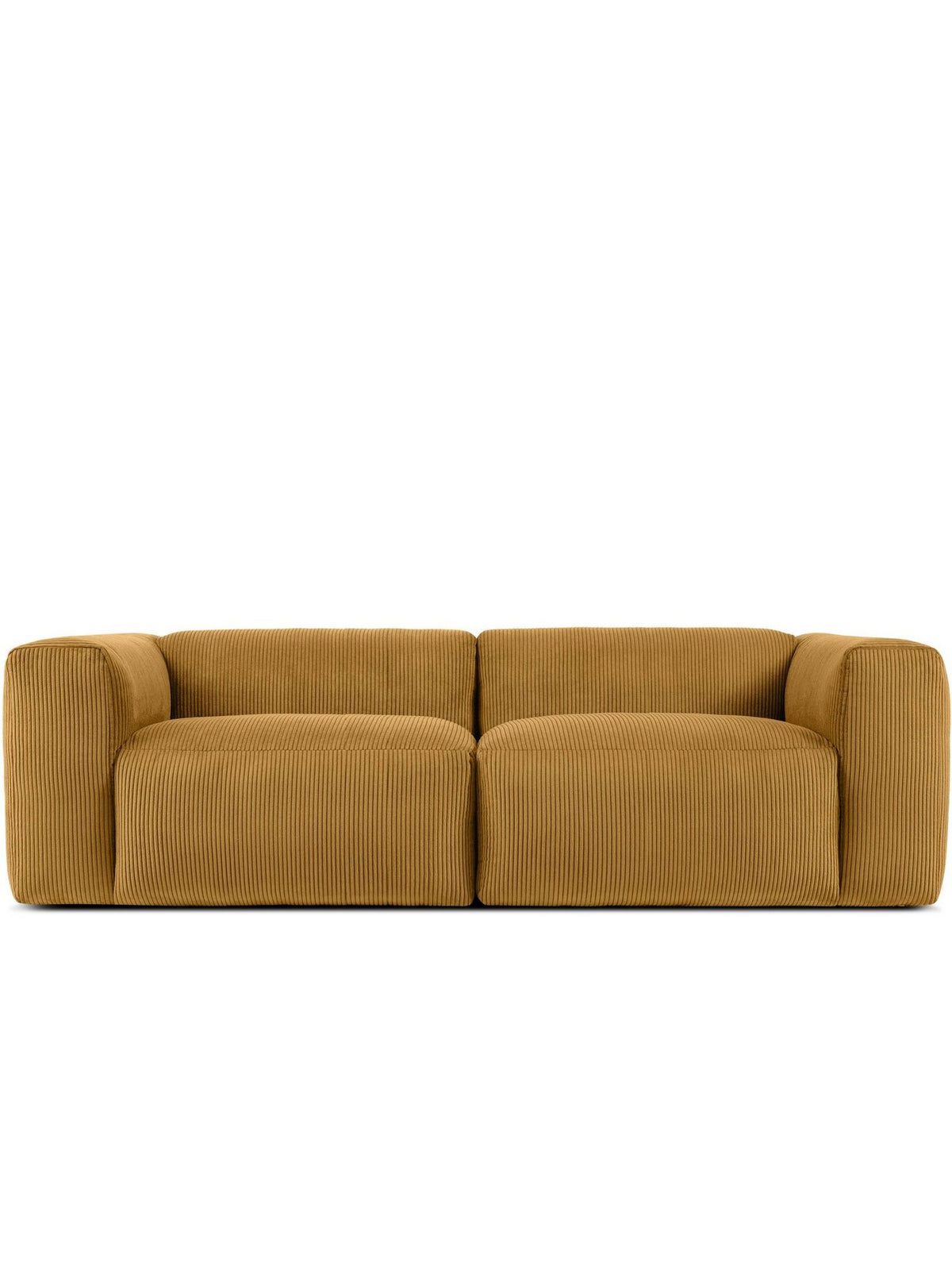 Modulares Cord Sofa BUFFO in Gelb Ansicht 2