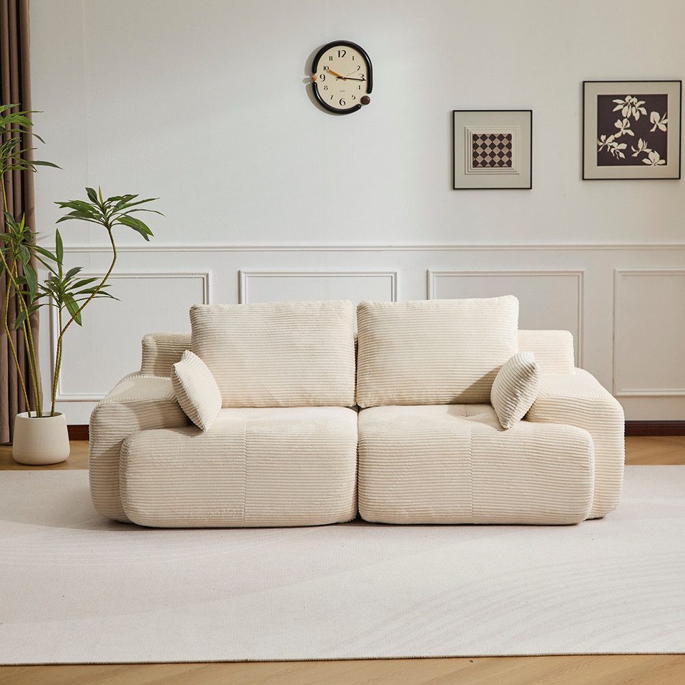 Cord Sofa WHEELYOU Detailaufnahme des Cordstoffs