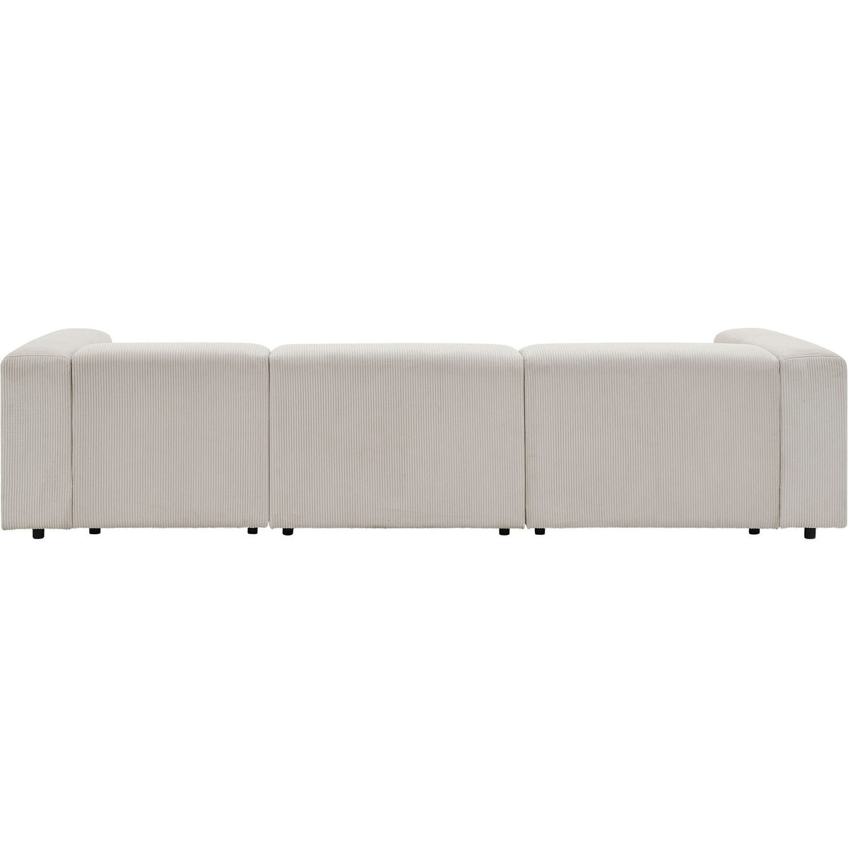 Cord Ecksofa UNO Armlehne und Kunststofffuss