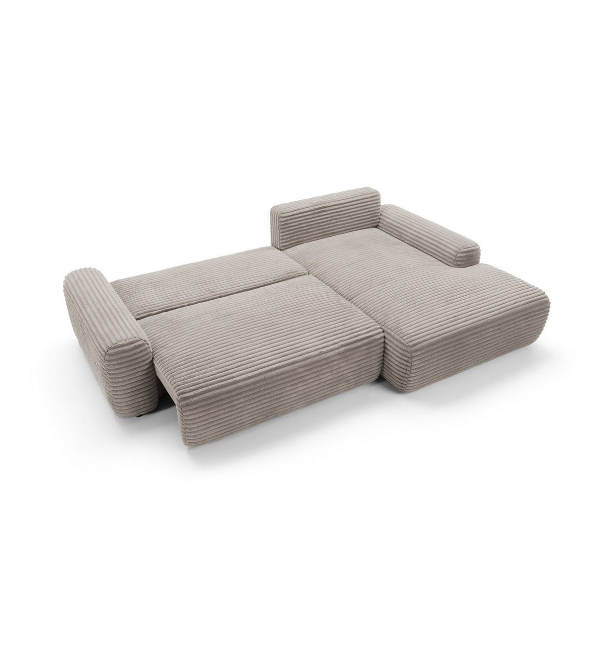 Cord Ecksofa CORD frei im Wohnzimmer gestellt