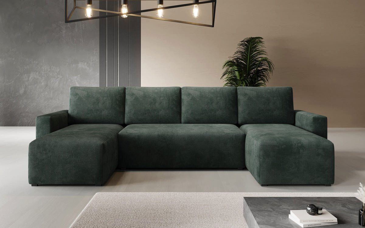 Cord Wohnlandschaft MELVA in Grün von vorne
