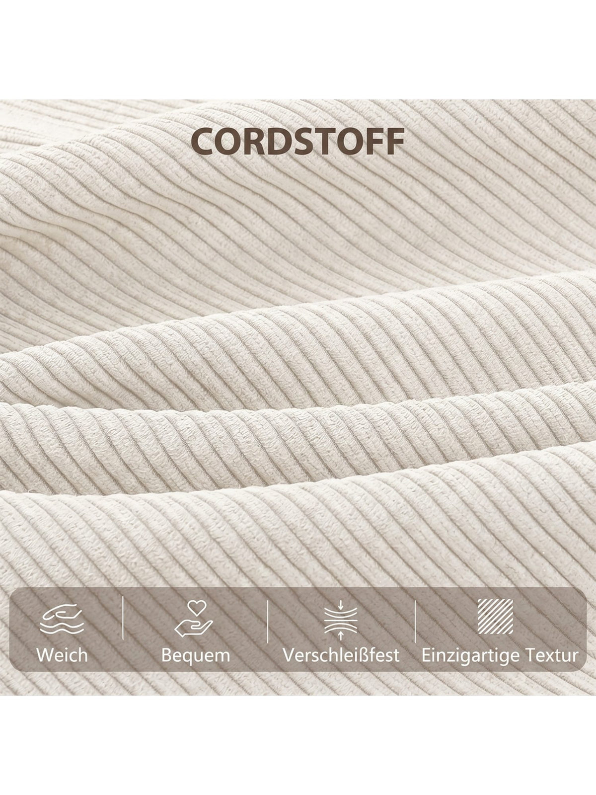 Cord Schlafsofa HOMCOM im Wohnzimmer