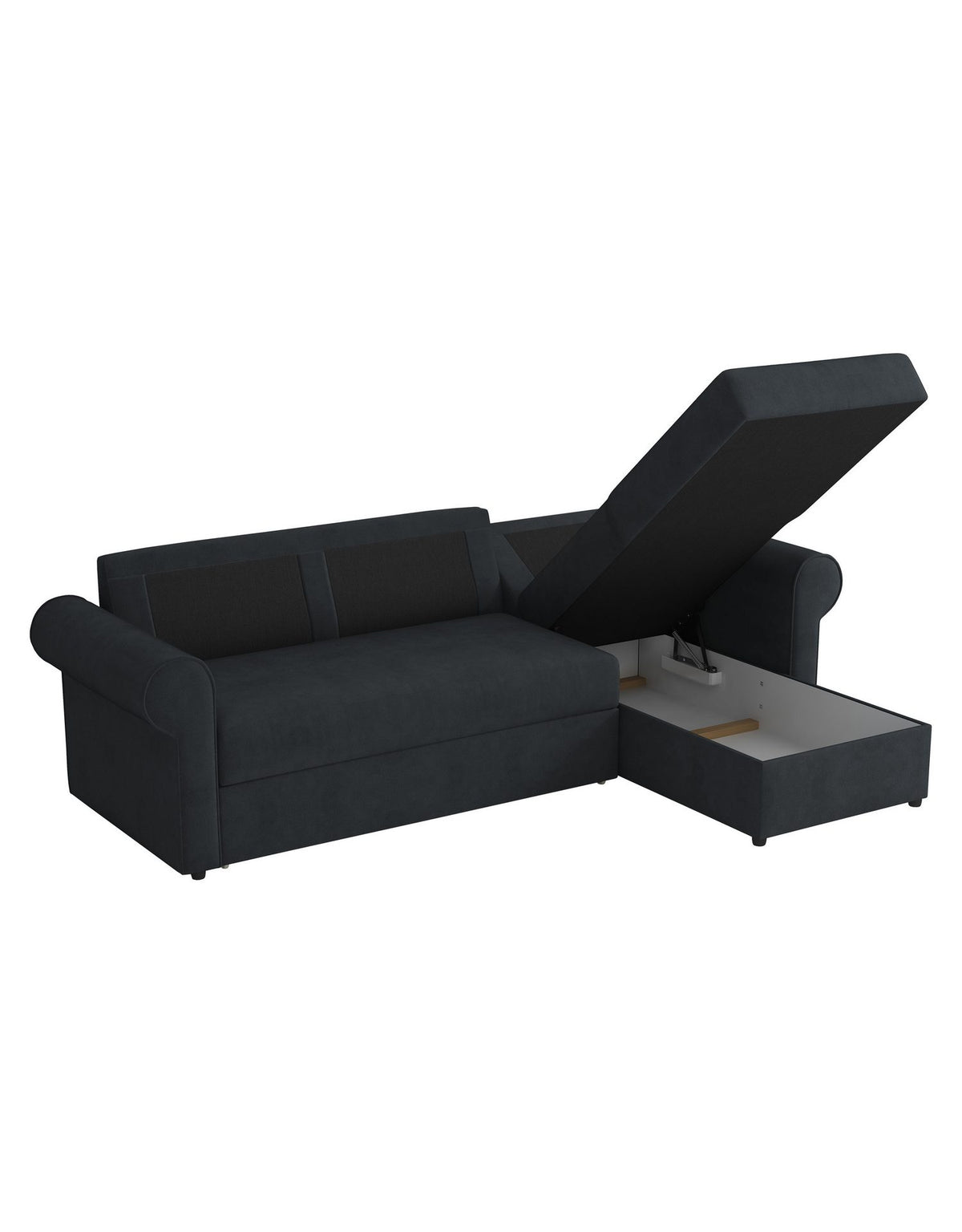 Cord Ecksofa MONACO freistehend im Wohnzimmer