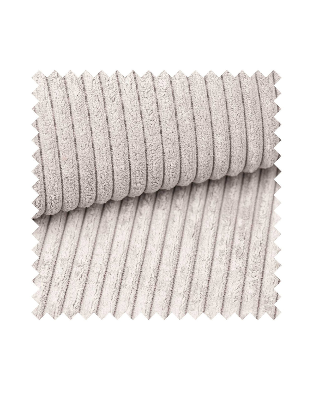 Cord Schlafsofa FARESE NEW in Creme im Wohnraum gestellt
