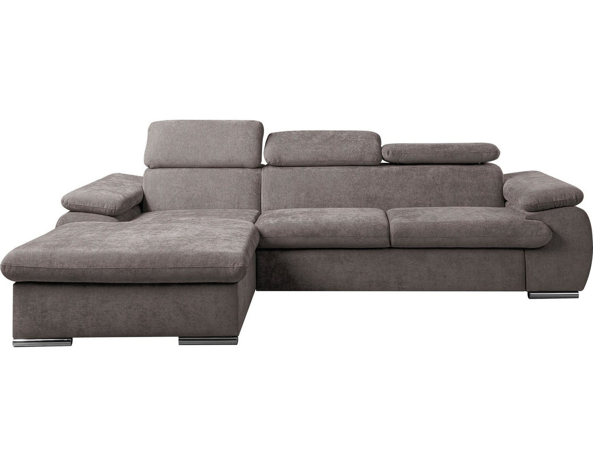 Cord Ecksofa Cosmo Gesamtansicht in Taupe