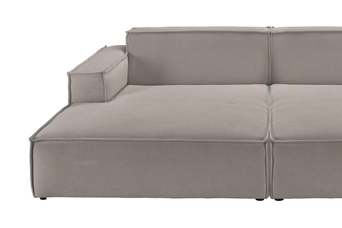 Big Sofa SAMU aus Feincord in der Seitenansicht