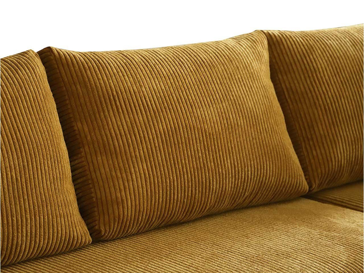 Cord Ecksofa NESTOR Detailansicht der Polsterung